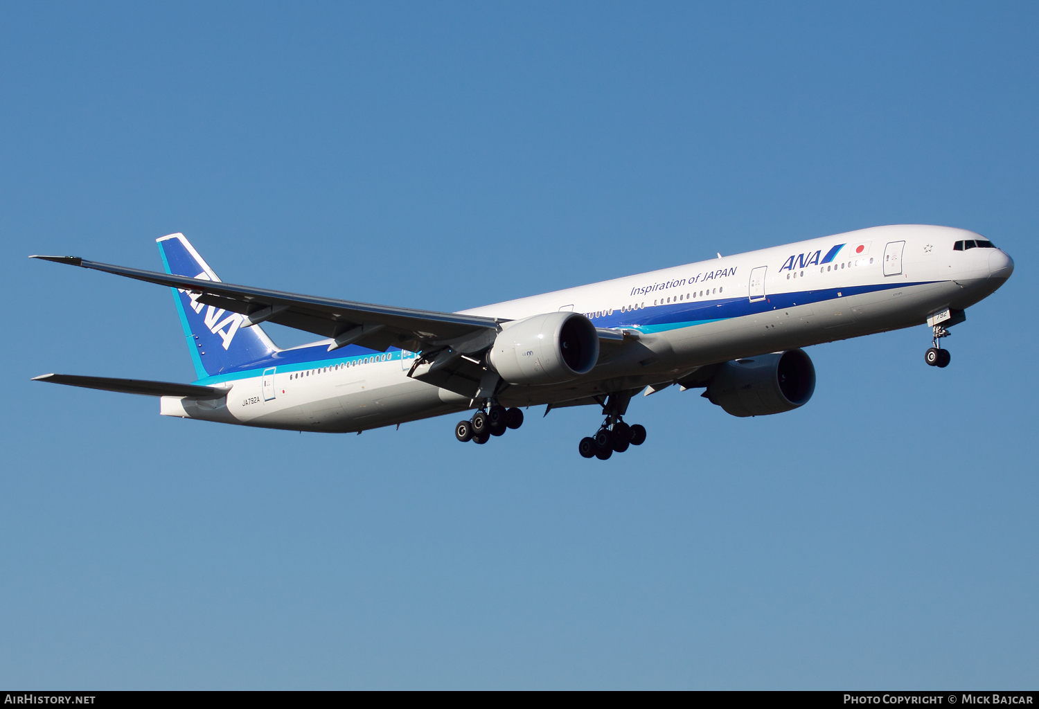 Aircraft Photo of JA792A | Boeing 777-381/ER | All Nippon Airways - ANA | AirHistory.net #59358