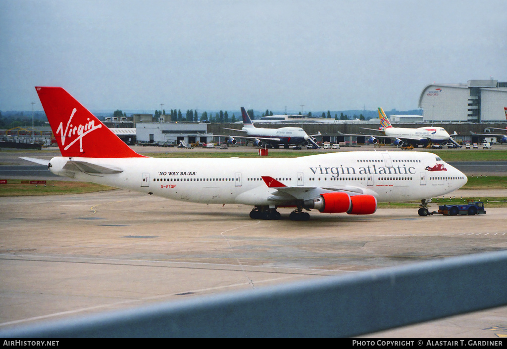 Aircraft Photo of G-VTOP | Boeing 747-4Q8 | Virgin Atlantic Airways | AirHistory.net #59378