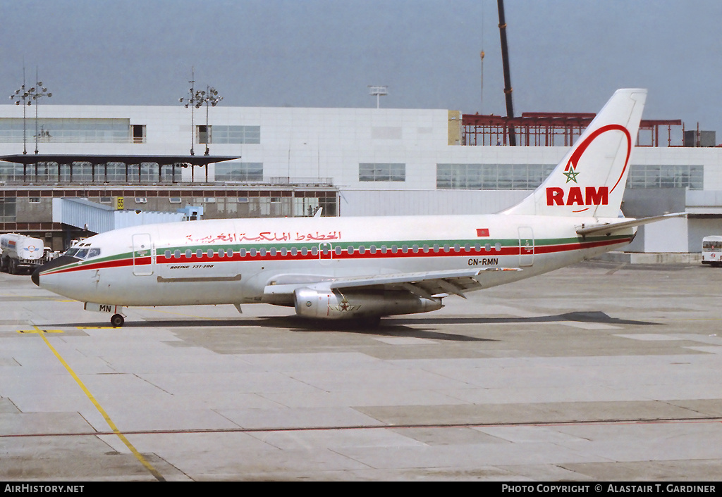 Aircraft Photo of CN-RMN | Boeing 737-2B6C/Adv | Royal Air Maroc - RAM | AirHistory.net #59422