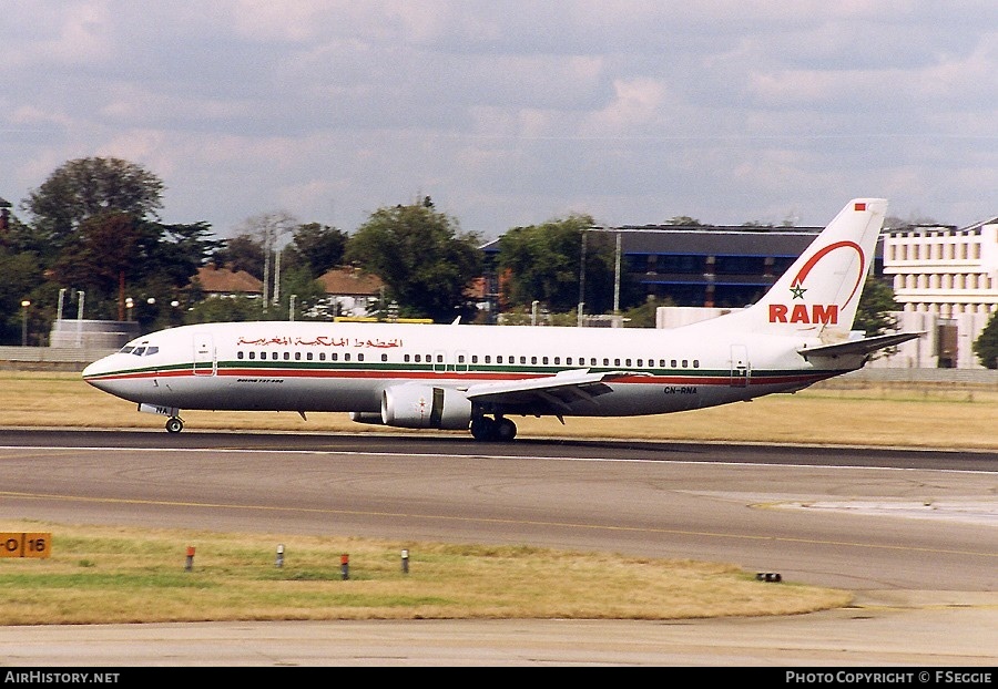Aircraft Photo of CN-RNA | Boeing 737-4B6 | Royal Air Maroc - RAM | AirHistory.net #59424