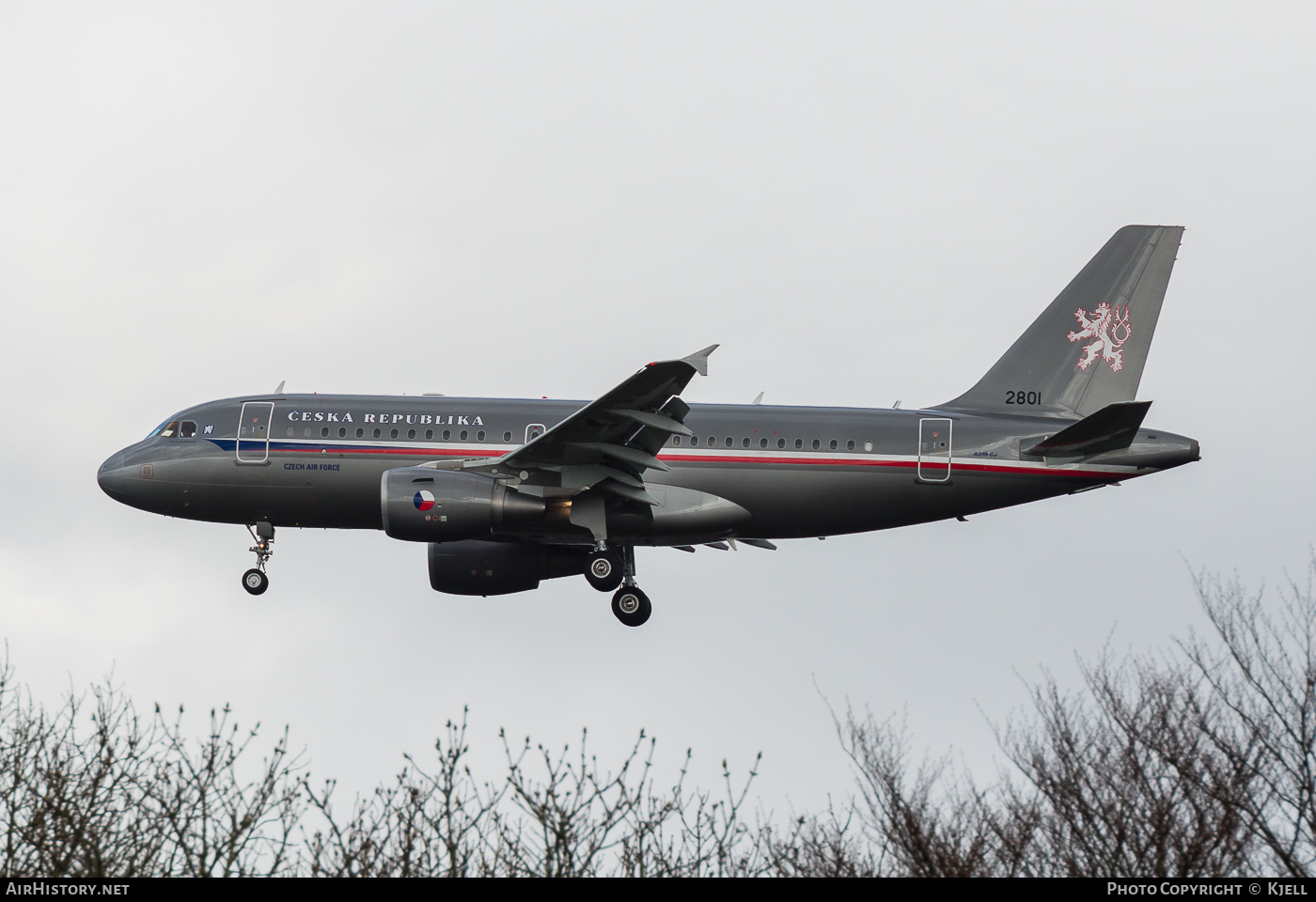 Aircraft Photo of 2801 | Airbus ACJ319 (A319-115/CJ) | Czechia - Air Force | AirHistory.net #59481