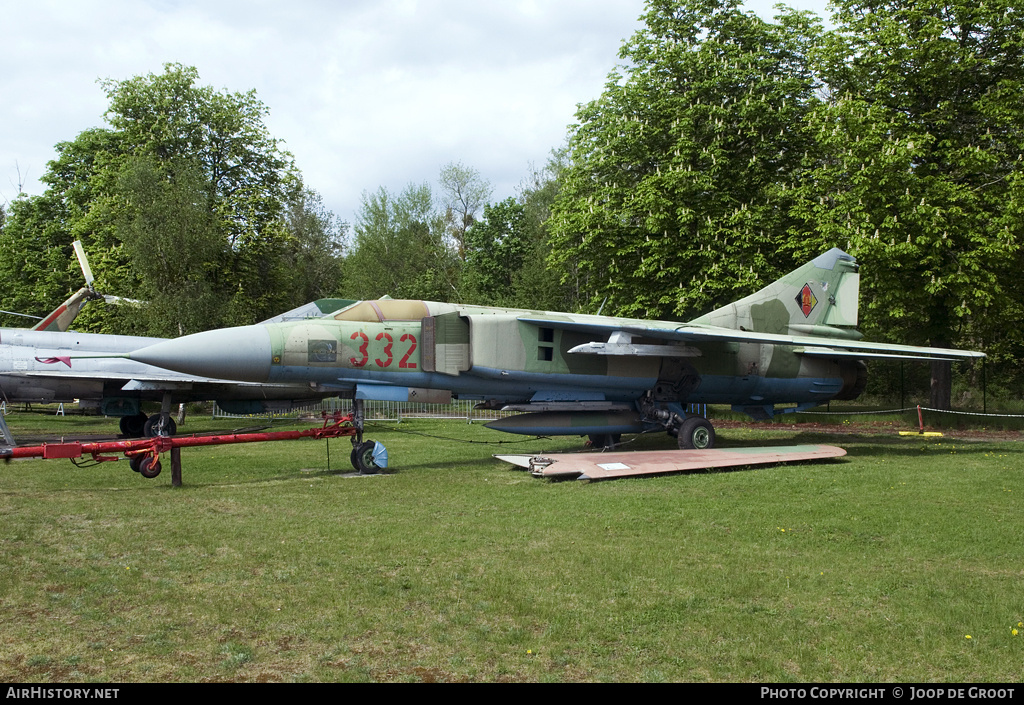 Aircraft Photo of 332 | Mikoyan-Gurevich MiG-23ML | East Germany - Air Force | AirHistory.net #59486