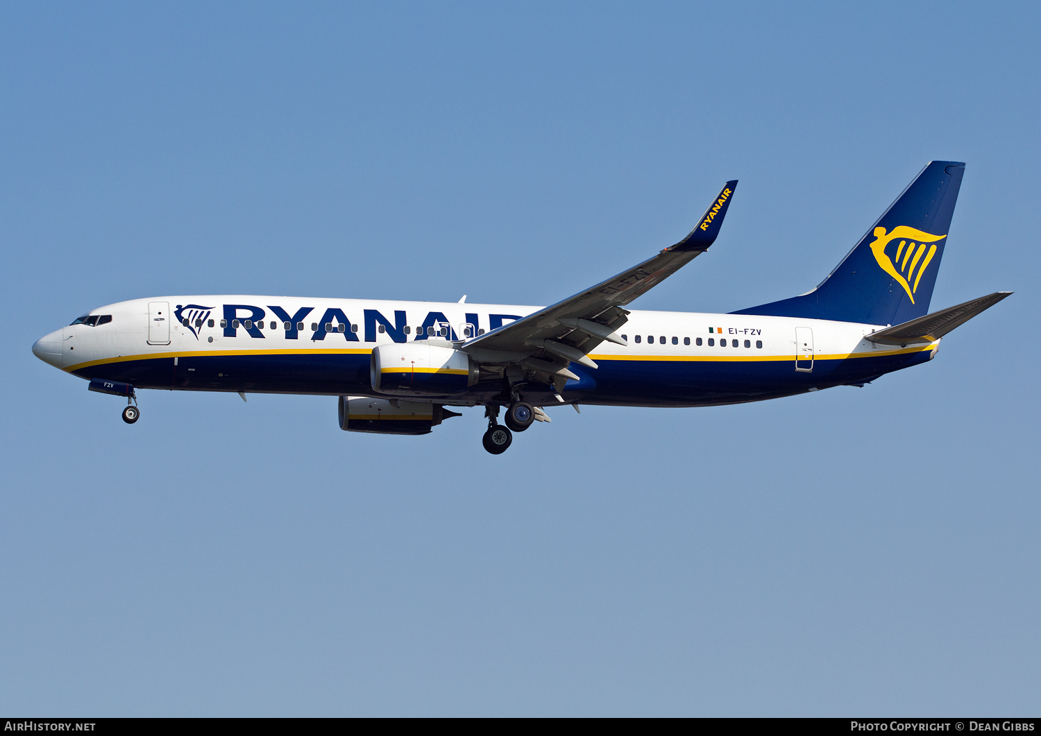 Aircraft Photo of EI-FZV | Boeing 737-800 | Ryanair | AirHistory.net #59512
