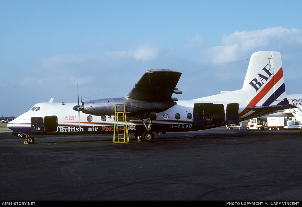 Aircraft Photo of G-ASVO | Handley Page HPR-7 Herald 214 | British Air Ferries - BAF | AirHistory.net #59517