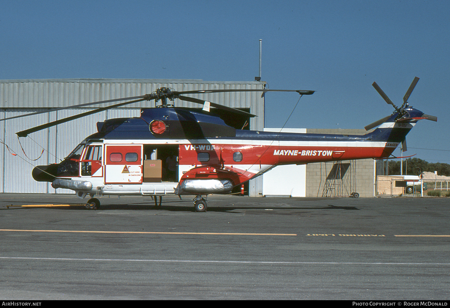 Aircraft Photo of VH-WOF | Aerospatiale SA-330J Puma | Mayne-Bristow Helicopters | AirHistory.net #59523