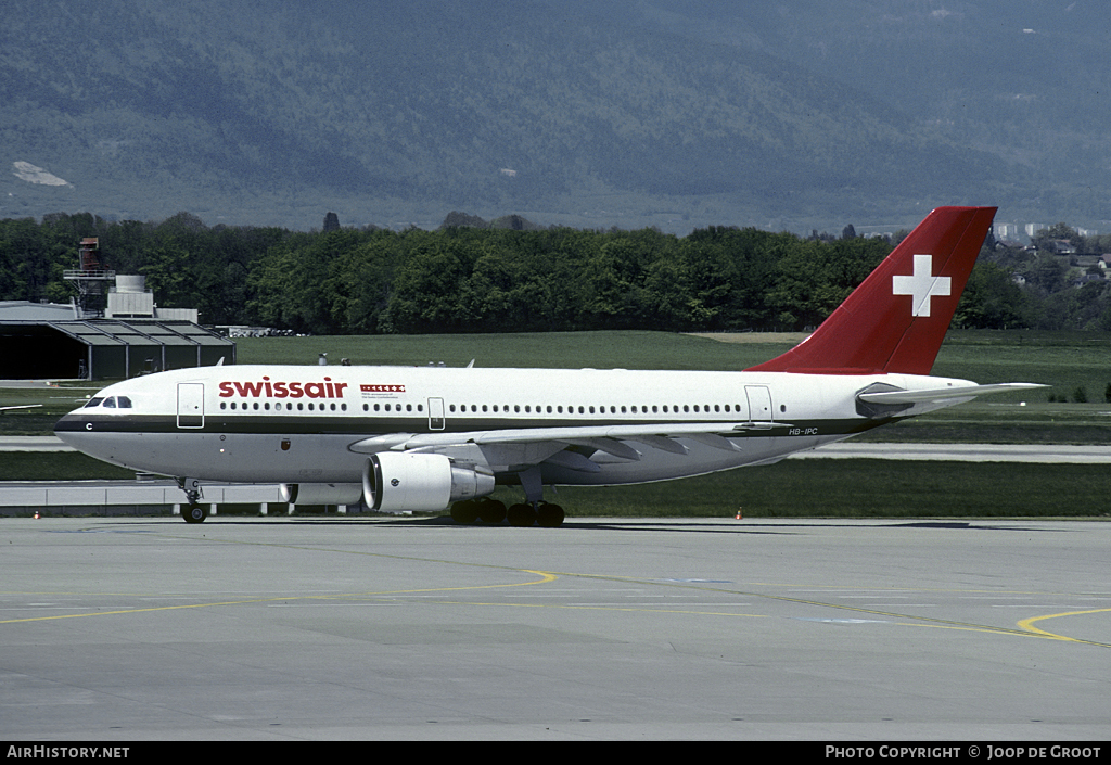 Aircraft Photo of HB-IPC | Airbus A310-221 | Swissair | AirHistory.net #59532