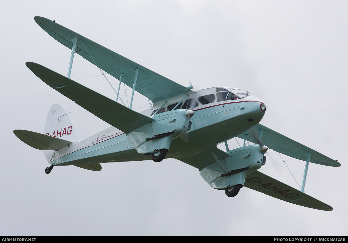 Aircraft Photo of G-AHAG | De Havilland D.H. 89A Dragon Rapide | Scillonia Airways | AirHistory.net #59542