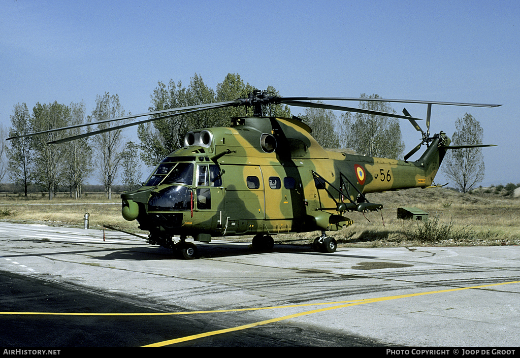 Aircraft Photo of 56 | Aerospatiale IAR-330L/SOCAT Puma | Romania - Air Force | AirHistory.net #59543