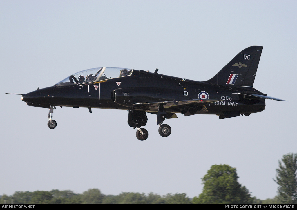 Aircraft Photo of XX170 | Hawker Siddeley Hawk T1 | UK - Navy | AirHistory.net #59561