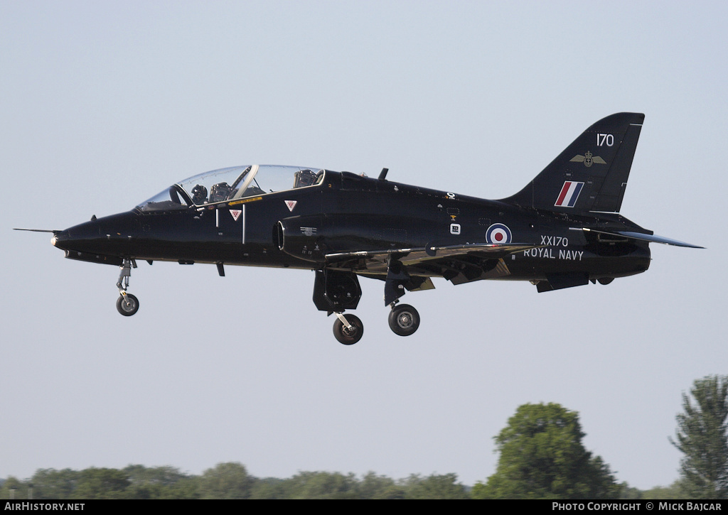 Aircraft Photo of XX170 | Hawker Siddeley Hawk T.1 | UK - Navy | AirHistory.net #59561