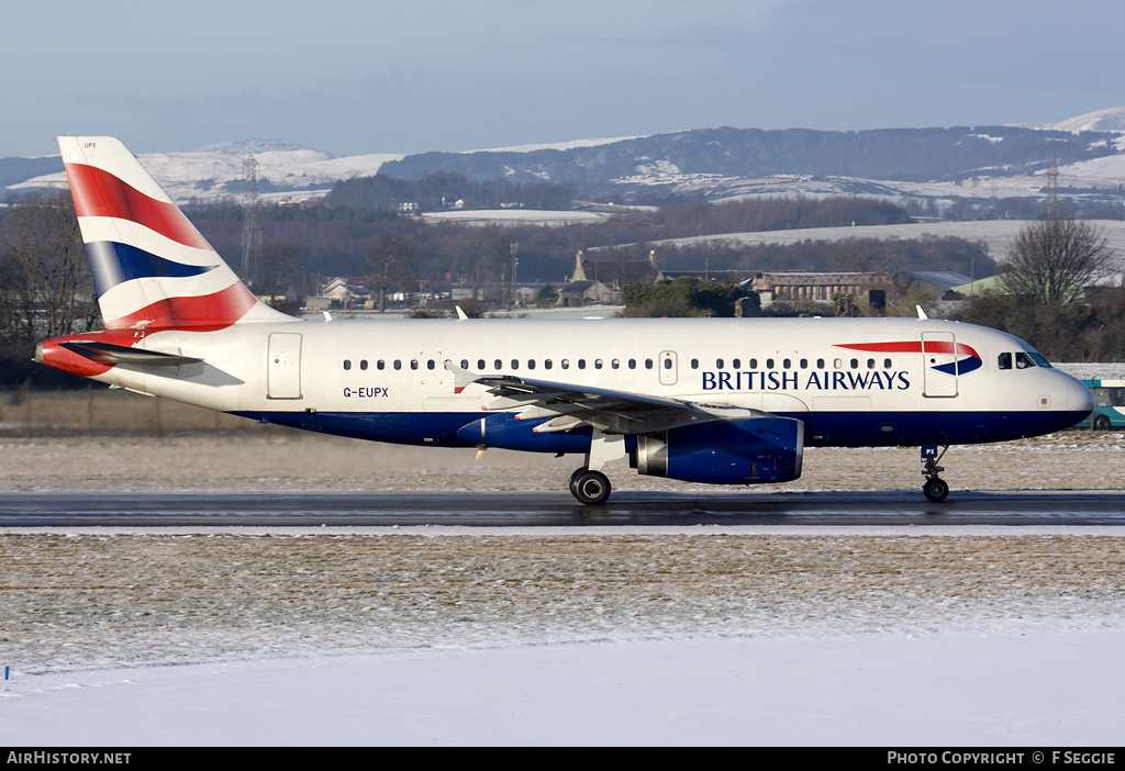 Aircraft Photo of G-EUPX | Airbus A319-131 | British Airways | AirHistory.net #59576