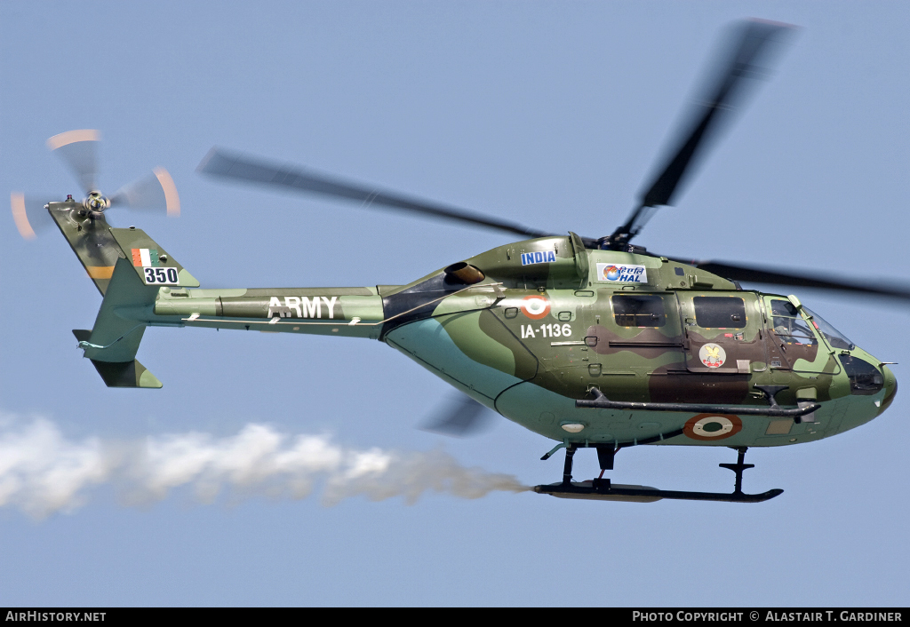 Aircraft Photo of IA1136 | Hindustan ALH Dhruv | India - Army | AirHistory.net #59604