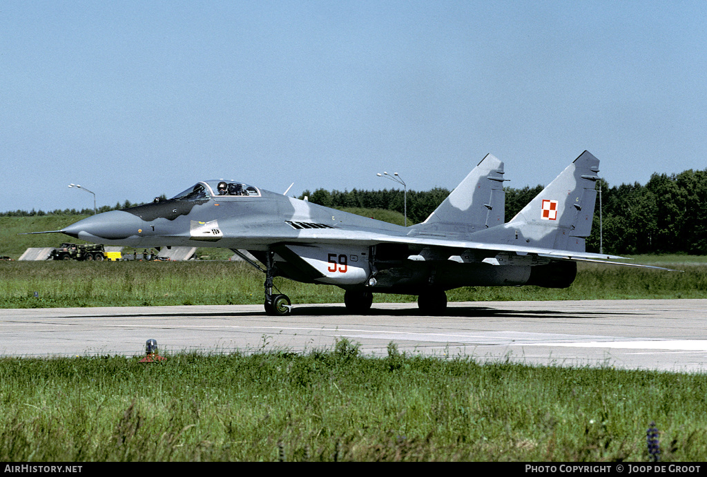 Aircraft Photo of 59 | Mikoyan-Gurevich MiG-29... | Poland - Air Force | AirHistory.net #59616