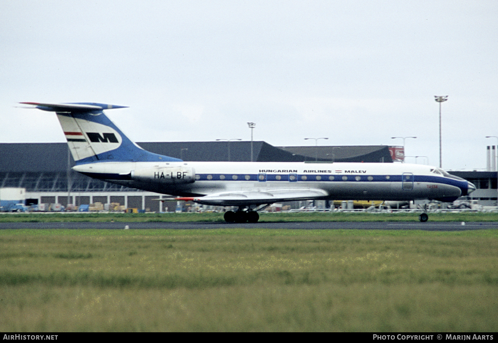 Aircraft Photo of HA-LBF | Tupolev Tu-134 | Malév - Hungarian Airlines | AirHistory.net #59626