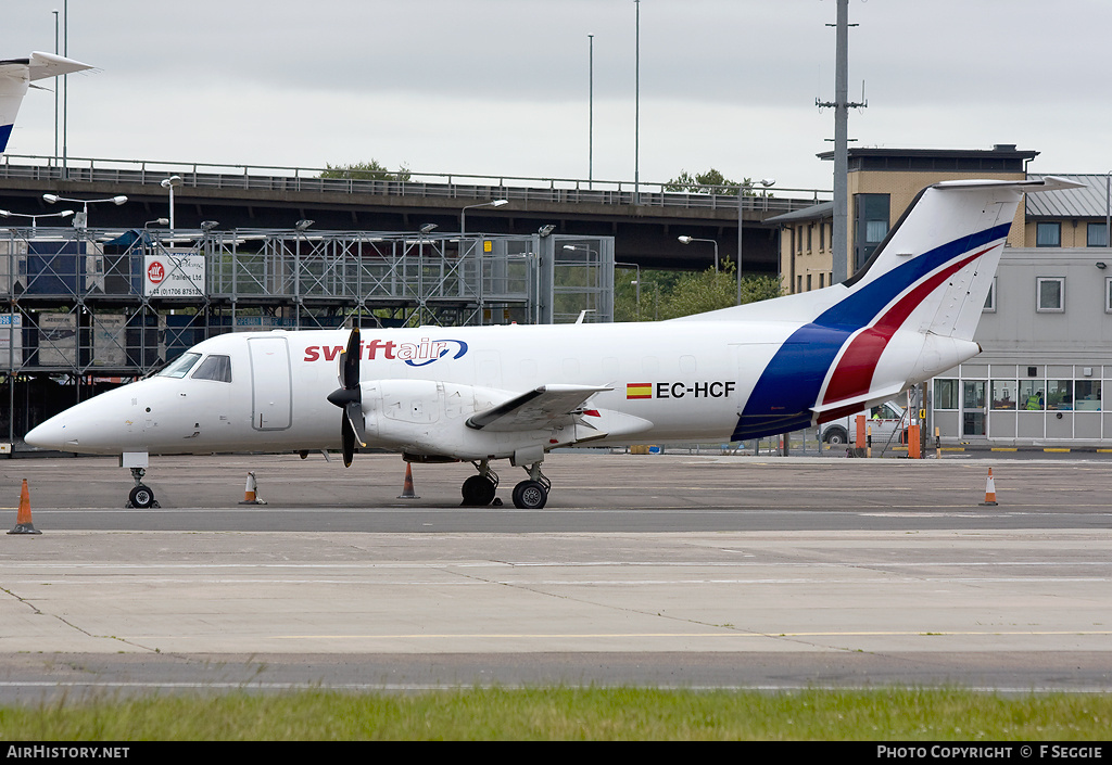Aircraft Photo of EC-HCF | Embraer EMB-120(ERF) Brasilia | Swiftair | AirHistory.net #59657