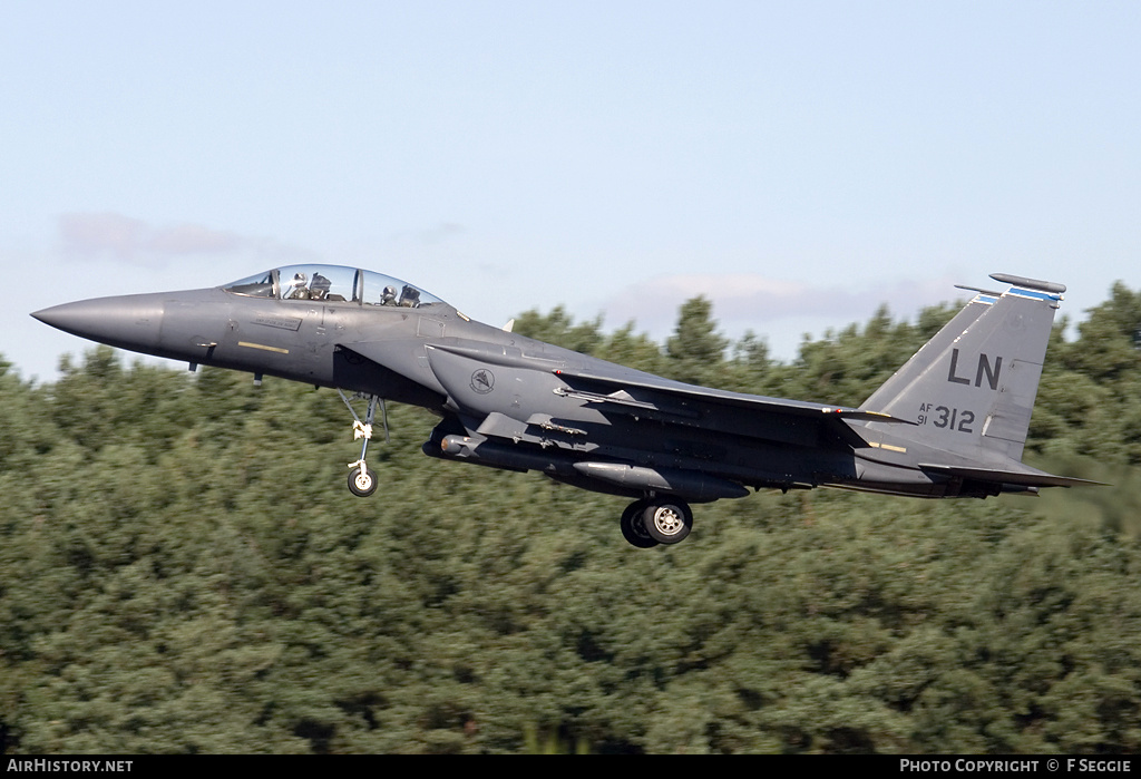 Aircraft Photo of 91-0312 / AF91-312 | McDonnell Douglas F-15E Strike Eagle | USA - Air Force | AirHistory.net #59663