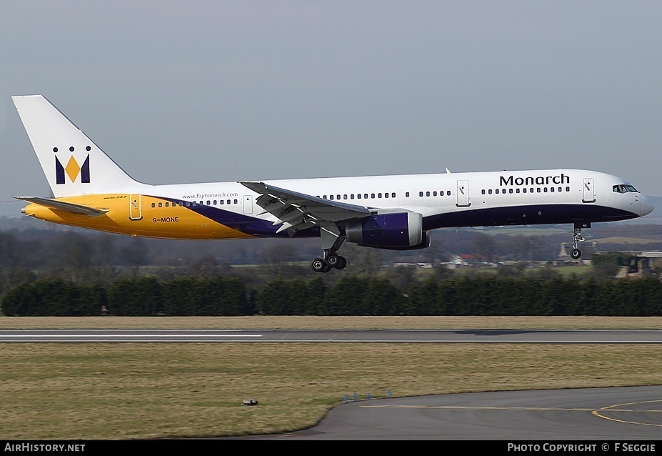 Aircraft Photo of G-MONE | Boeing 757-2T7 | Monarch Airlines | AirHistory.net #59667