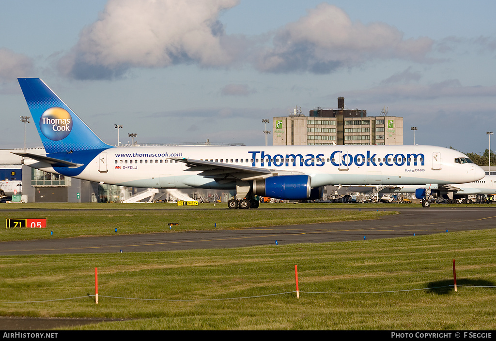 Aircraft Photo of G-FCLJ | Boeing 757-2Y0 | Thomas Cook Airlines | AirHistory.net #59677