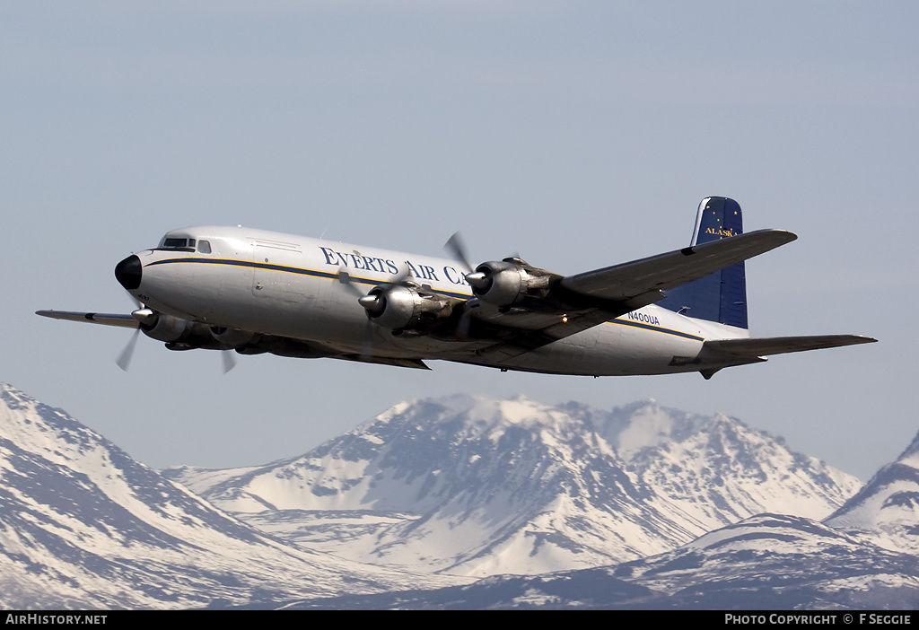 Aircraft Photo of N400UA | Douglas DC-6A | Everts Air Cargo | AirHistory.net #59701