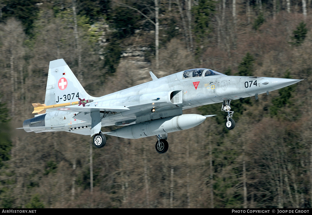 Aircraft Photo of J-3074 | Northrop F-5E Tiger II | Switzerland - Air Force | AirHistory.net #59708