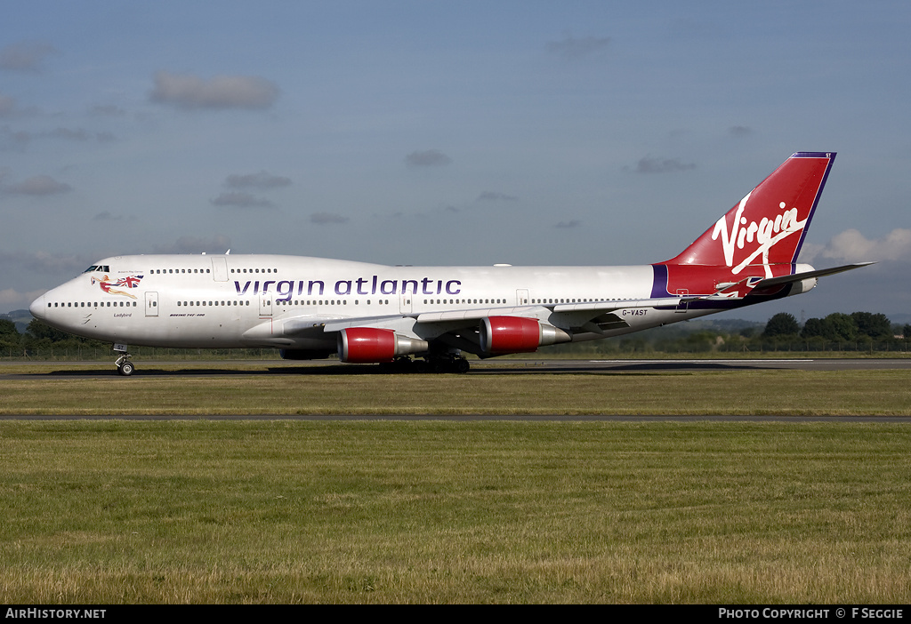 Aircraft Photo of G-VAST | Boeing 747-41R | Virgin Atlantic Airways | AirHistory.net #59710