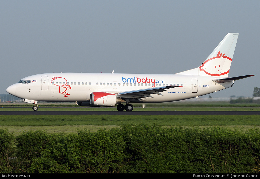 Aircraft Photo of G-TOYD | Boeing 737-3Q8 | Bmibaby | AirHistory.net #59726