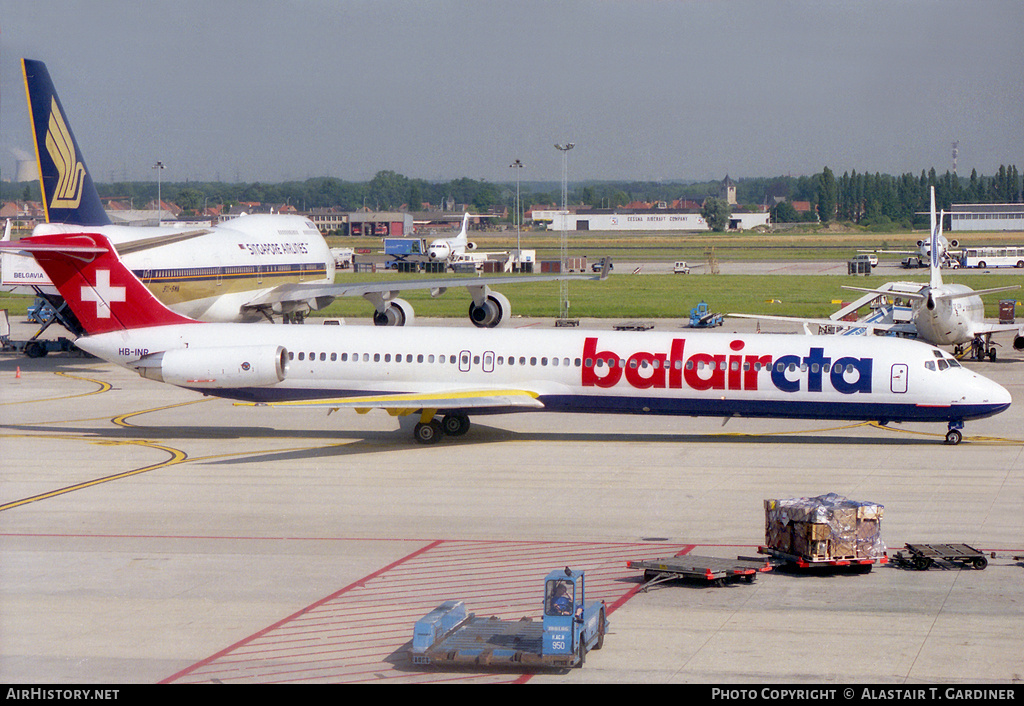 Aircraft Photo of HB-INR | McDonnell Douglas MD-82 (DC-9-82) | BalairCTA | AirHistory.net #59746