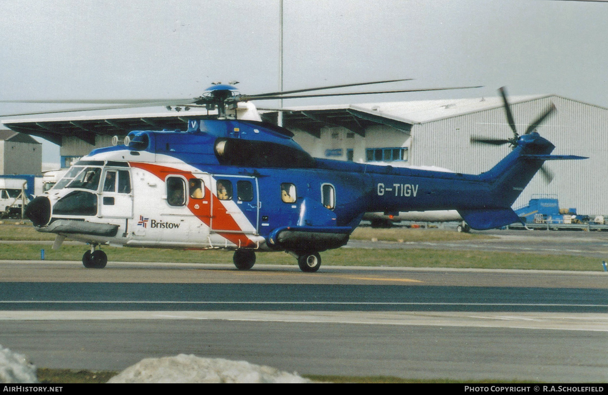 Aircraft Photo of G-TIGV | Aerospatiale AS-332L Super Puma | Bristow Helicopters | AirHistory.net #59762