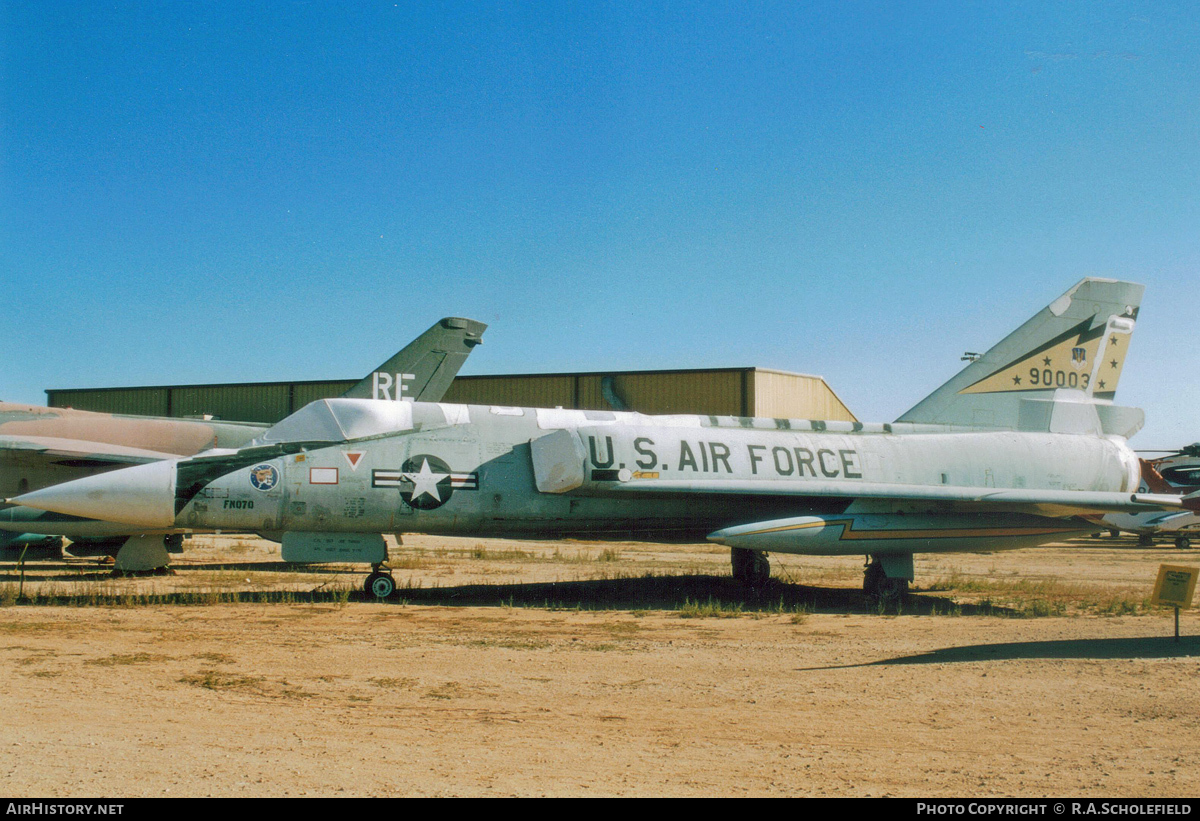 Aircraft Photo of 59-0003 / 90003 | Convair F-106A Delta Dart | USA - Air Force | AirHistory.net #59795