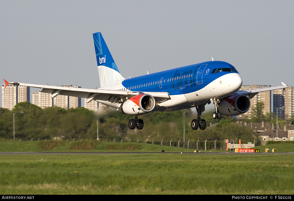 Aircraft Photo of G-DBCE | Airbus A319-131 | BMI - British Midland International | AirHistory.net #59799