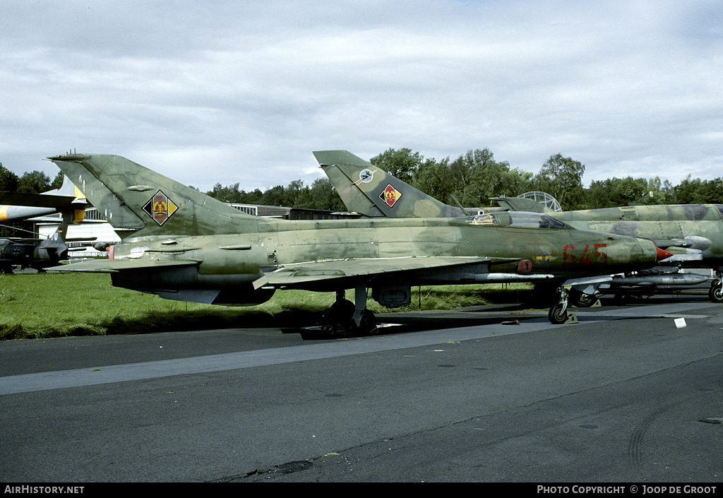 Aircraft Photo of 645 | Mikoyan-Gurevich MiG-21F-13 | East Germany - Air Force | AirHistory.net #59825