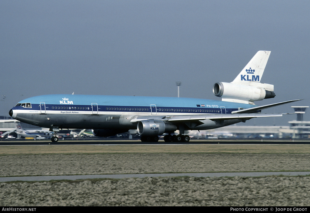 Aircraft Photo of PH-DTD | McDonnell Douglas DC-10-30 | KLM - Royal Dutch Airlines | AirHistory.net #59850