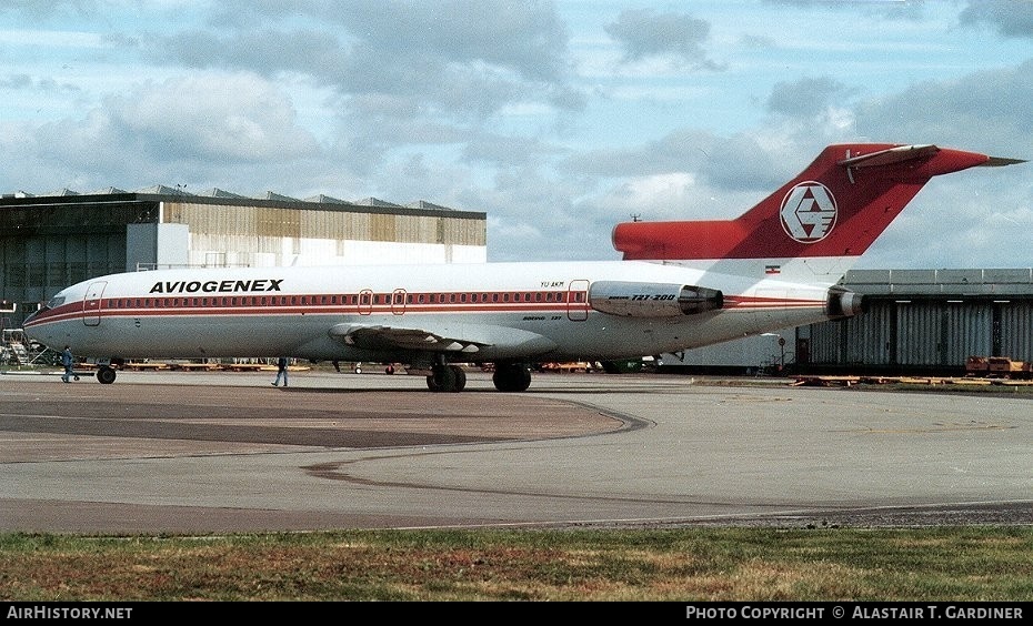 Aircraft Photo of YU-AKM | Boeing 727-243/Adv | Aviogenex | AirHistory.net #59853