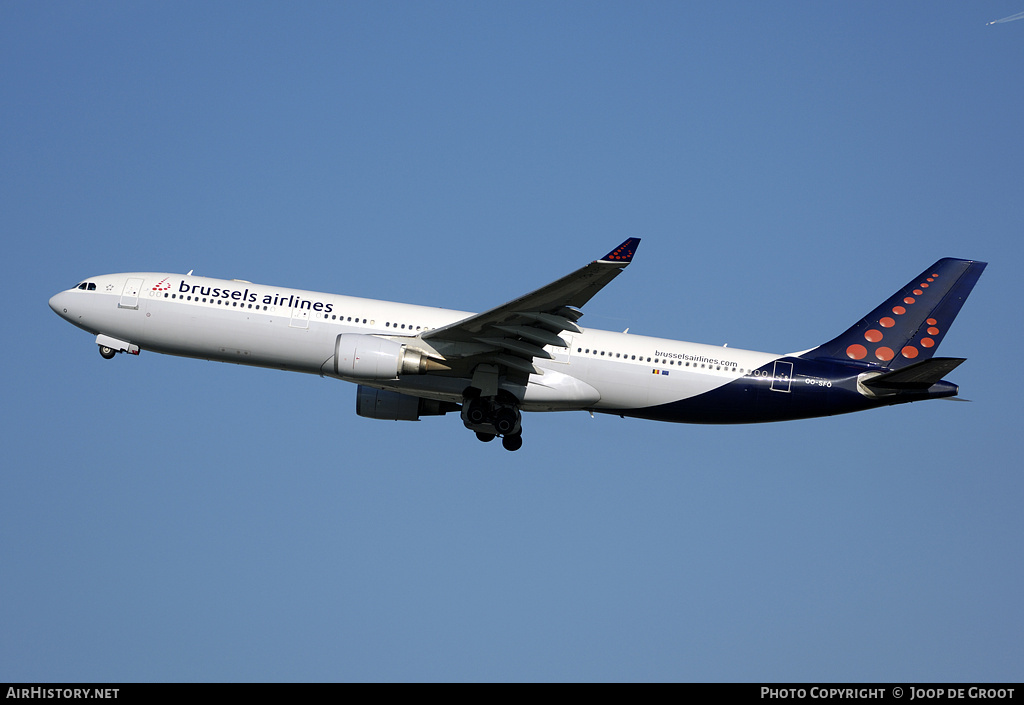 Aircraft Photo of OO-SFO | Airbus A330-301 | Brussels Airlines | AirHistory.net #59855