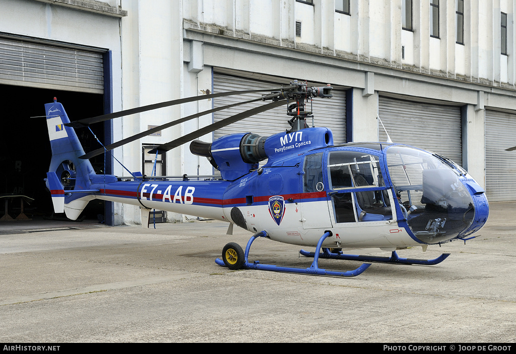 Aircraft Photo of E7-AAB | Aerospatiale SA-341G Partizan | Policija | AirHistory.net #59872
