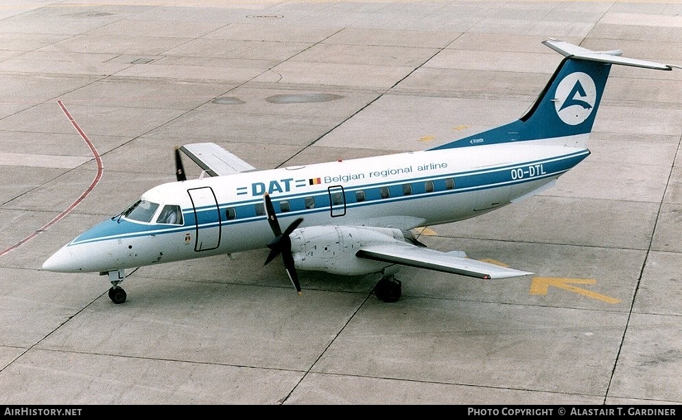 Aircraft Photo of OO-DTL | Embraer EMB-120RT Brasilia | Delta Air Transport - DAT | AirHistory.net #59884