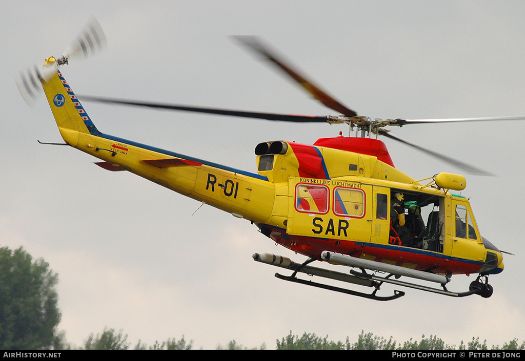 Aircraft Photo of R-01 | Agusta AB-412SP Grifone | Netherlands - Air Force | AirHistory.net #59885