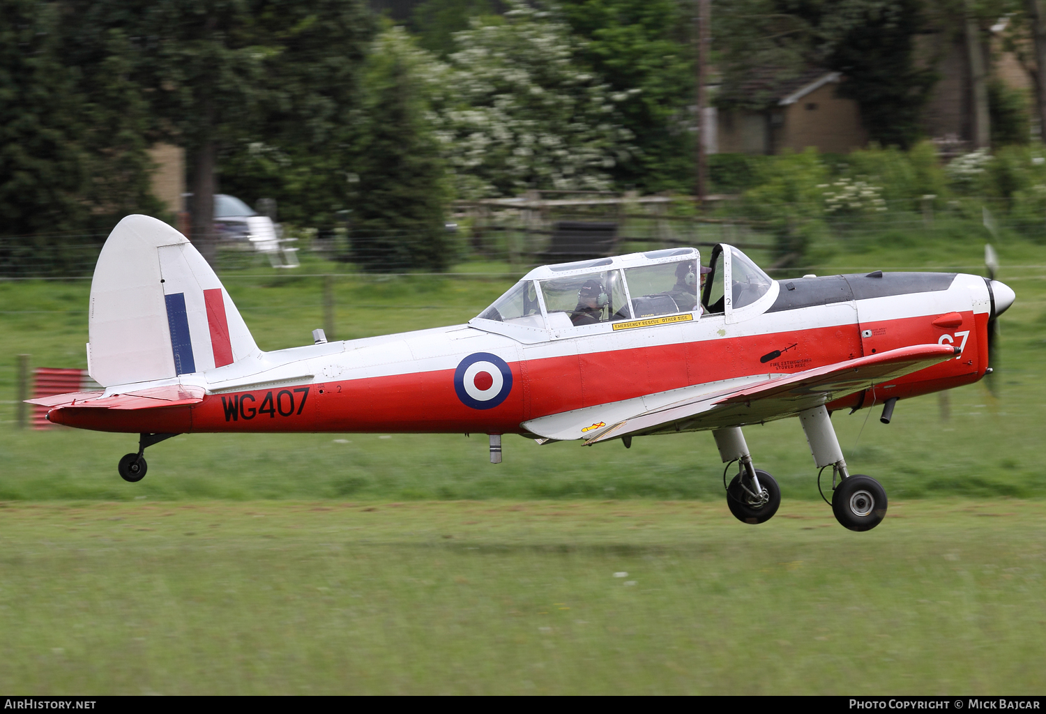 Aircraft Photo of G-BWMX / WG407 | De Havilland Canada DHC-1 Chipmunk Mk22 | UK - Air Force | AirHistory.net #59906