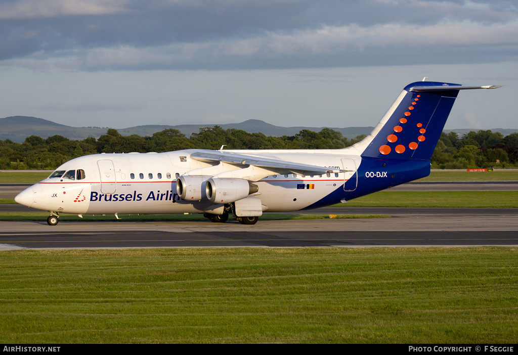 Aircraft Photo of OO-DJX | British Aerospace Avro 146-RJ85 | Brussels Airlines | AirHistory.net #59917