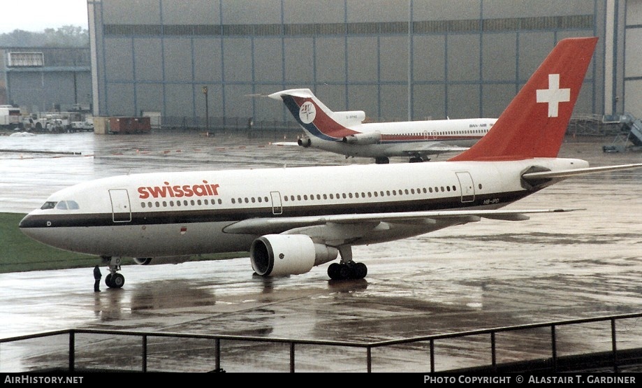 Aircraft Photo of HB-IPD | Airbus A310-221 | Swissair | AirHistory.net #59931