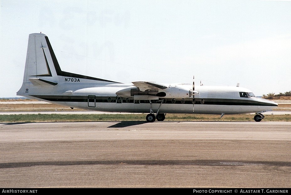 Aircraft Photo of N703A | Fokker F27-500C Friendship | Aramco | AirHistory.net #59936