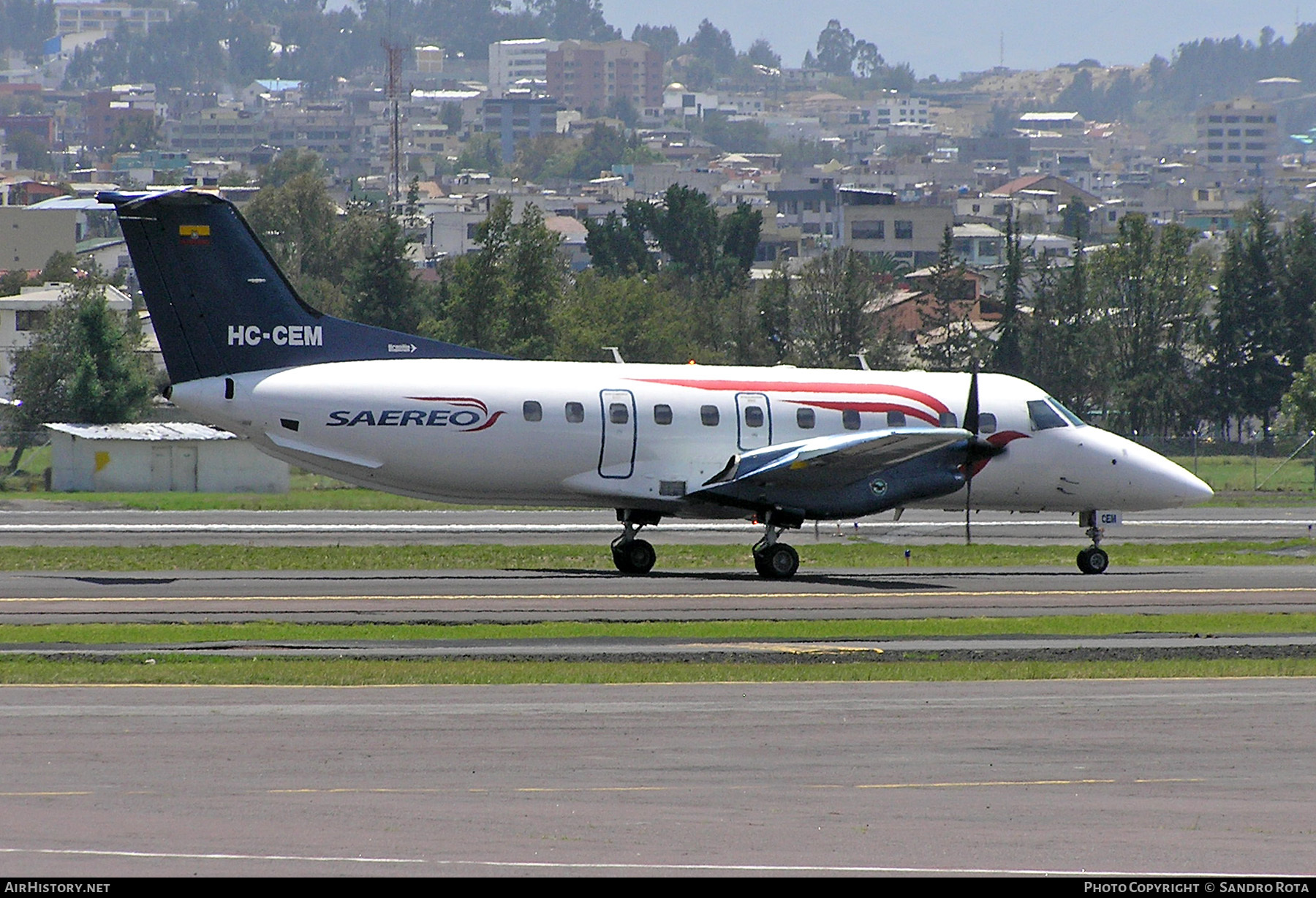 Aircraft Photo of HC-CEM | Embraer EMB-120RT Brasilia | Saereo | AirHistory.net #59974