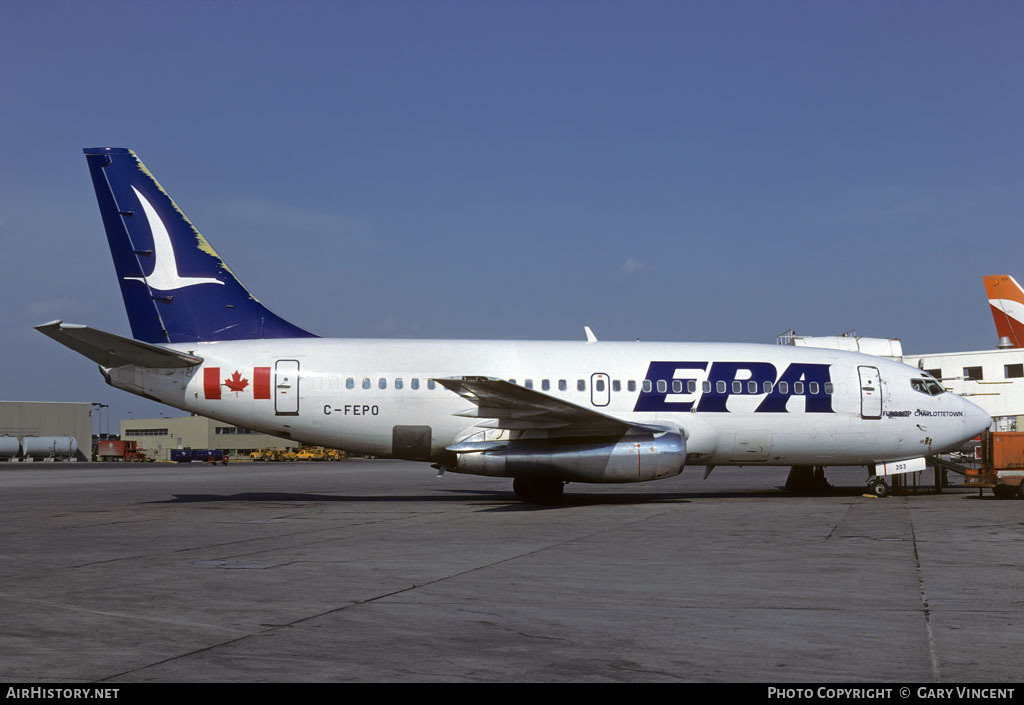 Aircraft Photo of C-FEPO | Boeing 737-2E1 | Eastern Provincial Airways - EPA | AirHistory.net #59983