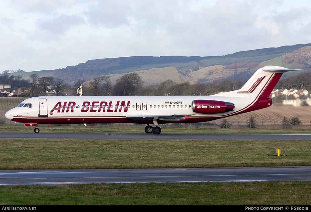 Aircraft Photo of D-AGPB | Fokker 100 (F28-0100) | Air Berlin | AirHistory.net #59992