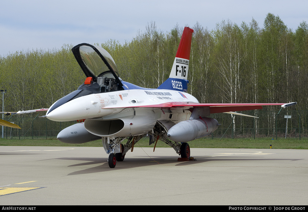 Aircraft Photo of J-229 | General Dynamics F-16A Fighting Falcon | Netherlands - Air Force | AirHistory.net #59993