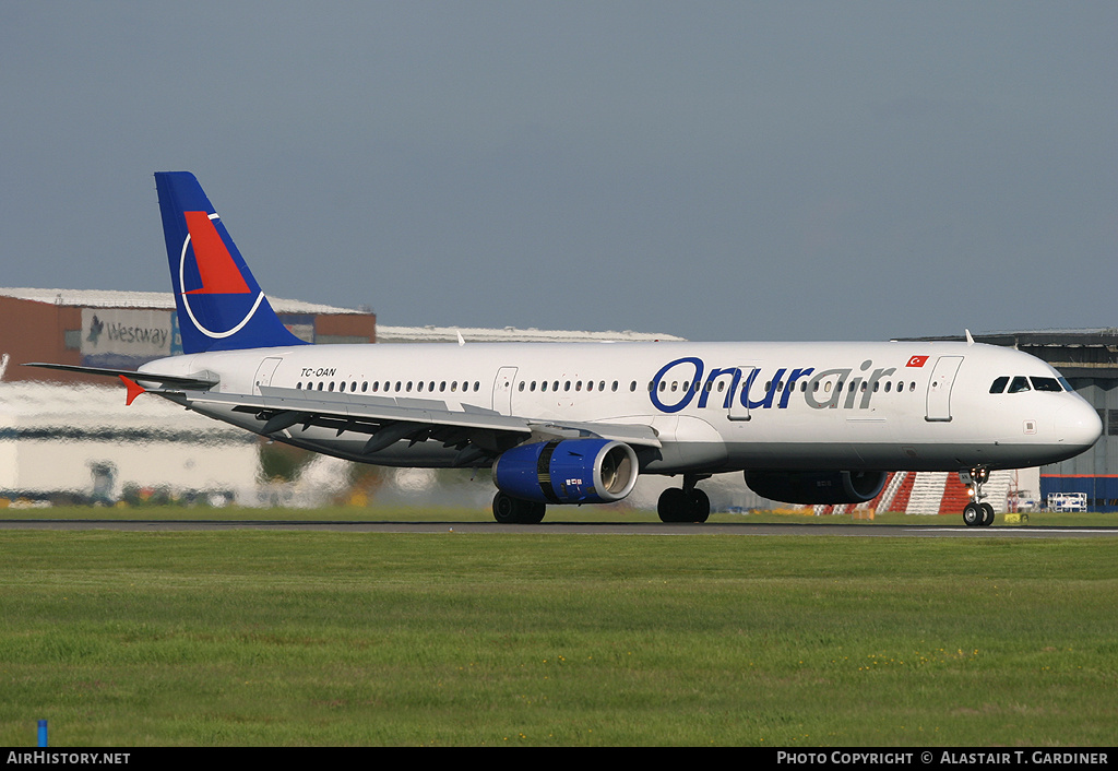 Aircraft Photo of TC-OAN | Airbus A321-231 | Onur Air | AirHistory.net #59995