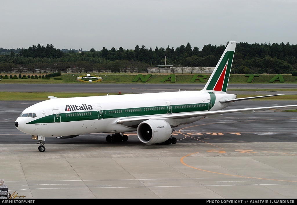 Aircraft Photo of I-DISD | Boeing 777-243/ER | Alitalia | AirHistory.net #60014