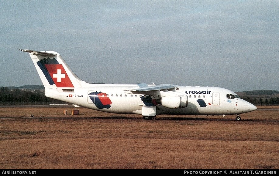 Aircraft Photo of HB-IXH | British Aerospace Avro 146-RJ85 | Crossair | AirHistory.net #60023