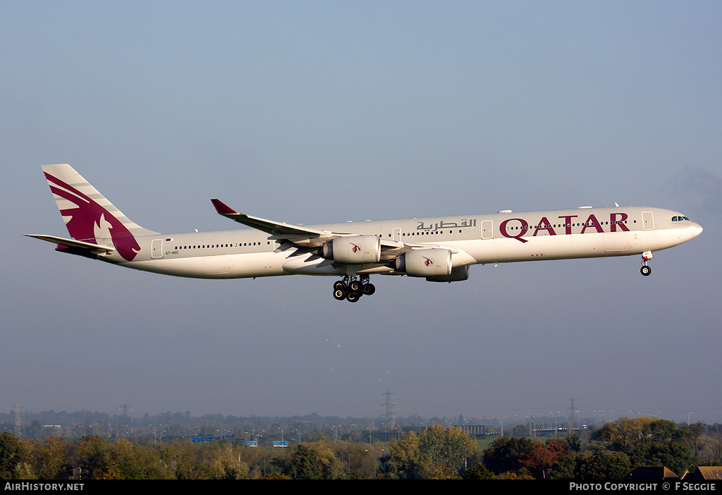 Aircraft Photo of A7-AGC | Airbus A340-642 | Qatar Airways | AirHistory.net #60027