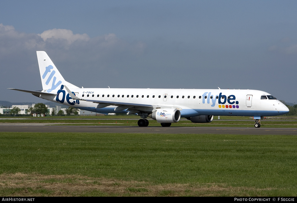 Aircraft Photo of G-FBEH | Embraer 195LR (ERJ-190-200LR) | Flybe | AirHistory.net #60030